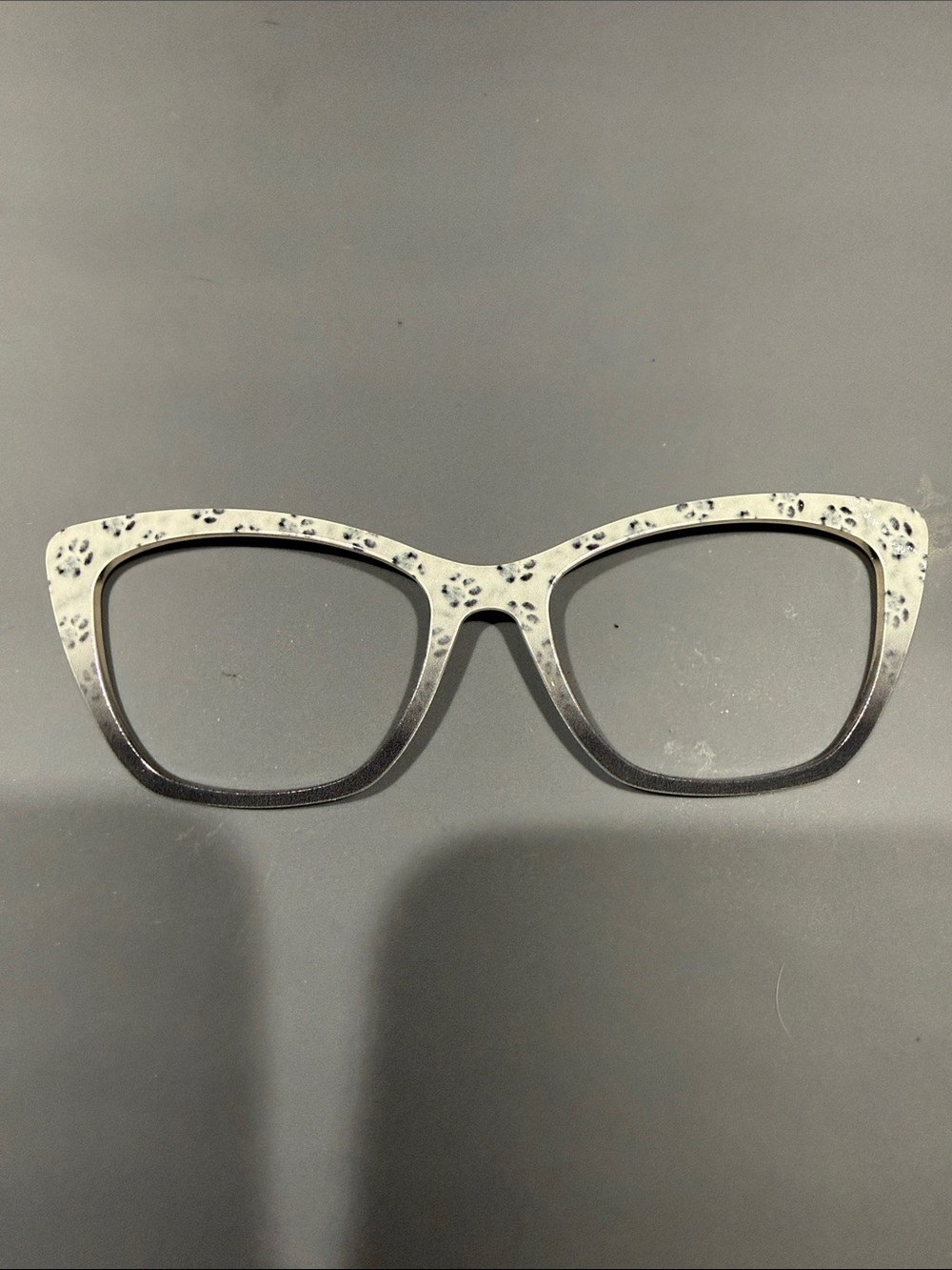 Pair Eyewear The Wanda Women's Grey paw prints Cat-Eye Eyeglass Frames
